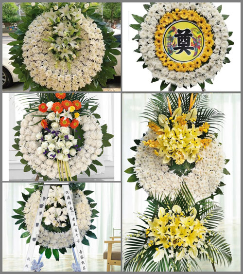 四川成都温江区万春镇三井村花圈速递